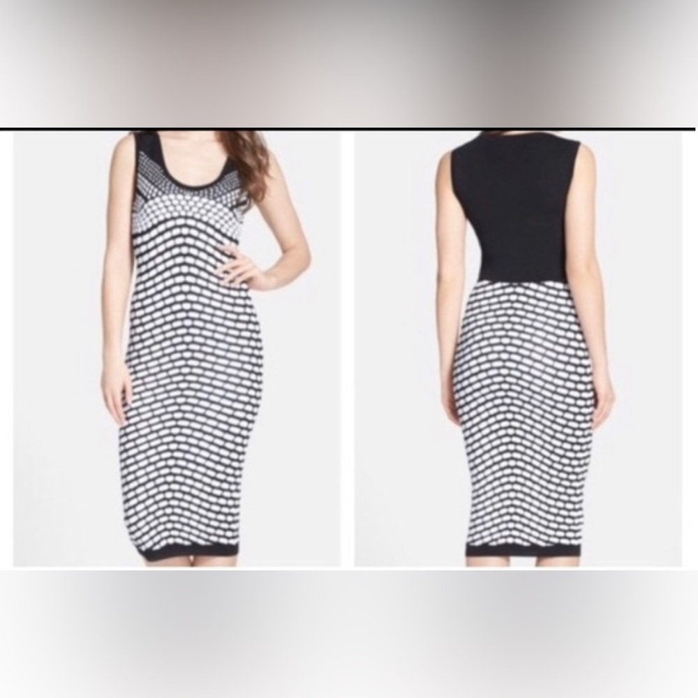 Nicole Miller Artelier Knit Bodycon Dress Size XS - Picture 2 of 13